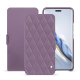 Honor Magic6 Pro leather case - Lilas - Couture ( Nappa - Pantone #b9a3e3 ) 