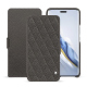 Honor Magic6 Pro leather case - Anthracite - Couture ( Pantone #41403c ) 