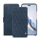 Funda de piel Honor Magic6 Pro - Jean vintage - Couture ( Pantone #2f414f  ) 