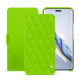 Funda de piel Honor Magic6 Pro - Vert fluo - Couture ( Pantone #00ab5f ) 