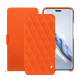 Custodia in pelle Honor Magic6 Pro - Orange fluo - Couture ( Pantone #ff5406 ) 