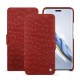Funda de piel Honor Magic6 Pro - Autruche ciliegia ( Pantone #a4343a ) 