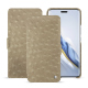 Custodia in pelle Honor Magic6 Pro - Autruche desert ( Pantone #A39382 ) 