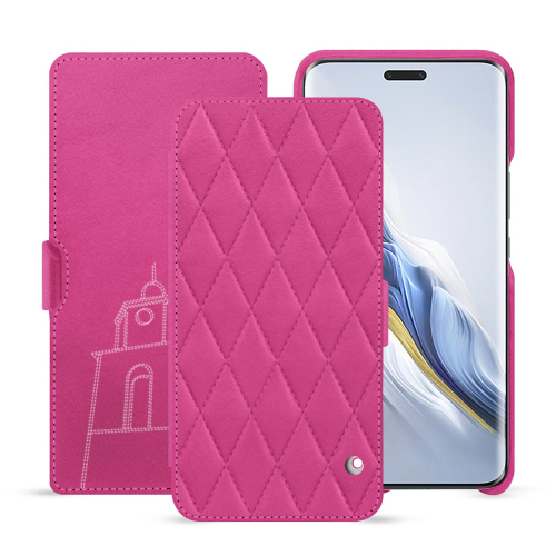 Honor Magic6 Pro cover premium con lembo orizzontale | NoreveRose BB - Couture ( Pantone #DB599F )