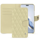 Honor Magic6 Pro レザーウォレットケース - Beige - Couture ( Nappa - Pantone #ceb888 ) 