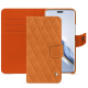 Funda de piel para cartera Honor Magic6 Pro - Mandarine vintage - Couture ( Pantone #d47231 ) 