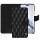Capa de couro para carteira Honor Magic6 Pro - Onyx - Couture ( Noir / Black ) 