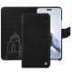 Honor Magic6 Pro leather wallet case - Negre poudro ( Pantone #111212 )