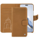 Honor Magic6 Pro leather wallet case - Castan esparciate ( Pantone #824F2A )