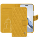 Custodia in pelle Honor Magic6 Pro - Jaune soulèu - Couture ( Pantone #F3B934 )