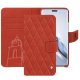 Honor Magic6 Pro レザーウォレットケース - Arange clouquié - Couture ( Pantone #D33108 )