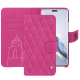 Capa de couro para carteira Honor Magic6 Pro - Rose BB - Couture ( Pantone #DB599F )