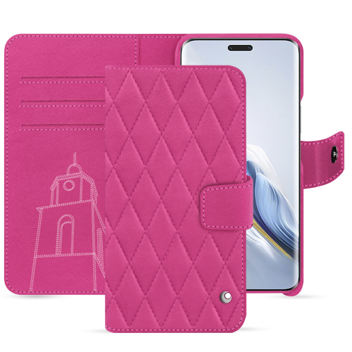 Funda cartera de lujo para Honor Magic6 Pro | NoreveRose BB - Couture ( Pantone #DB599F )