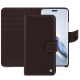 Honor Magic6 Pro leather wallet case - Marron envoûtant ( Pantone #4e3629 ) 