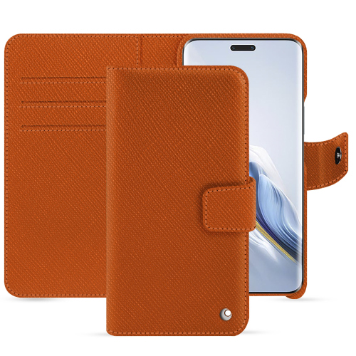 Étui portefeuille haut de gamme pour Honor Magic6 Pro | NoreveOrange vibrant ( Pantone #e36b39 ) 