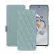 Custodia in pelle OnePlus 12 - Bleu ciel - Couture ( Nappa - Pantone #abcae9 ) 