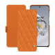 Lederschutzhülle OnePlus 12 - Orange - Couture ( Nappa - Pantone #ff9351 ) 