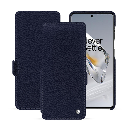 OnePlus 12 premium leather vertical flap case | NoreveCobalt ( Pantone #2b253f ) 