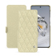 Funda de piel OnePlus 12 - Ivoire - Couture ( Pantone #d6d6c6 ) 