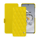 Capa em pele OnePlus 12 - Jaune fluo - Couture ( Pantone #c9ff57 ) 