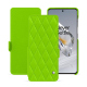 Housse cuir OnePlus 12 - Vert fluo - Couture ( Pantone #00ab5f ) 