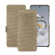 Custodia in pelle OnePlus 12 - Autruche desert ( Pantone #A39382 ) 