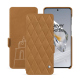 Funda de piel OnePlus 12 - Castan esparciate - Couture ( Pantone #824F2A )