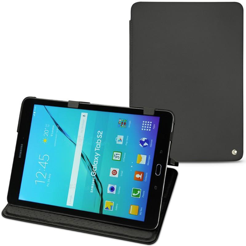 Samsung Galaxy Tab S2 9.7 leather case - Noir ( Nappa - Black ) 