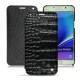Custodia in pelle Samsung SM-N920 Galaxy Note 5 - Crocodile nero