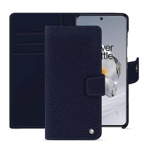 OnePlus 12 wallet case in luxury leather | NoreveCobalt ( Pantone #2b253f ) 