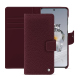 OnePlus 12 leather wallet case - Lie de vin ( Pantone #412234 ) 