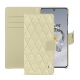 Capa de couro para carteira Oneplus 12 - Ivoire - Couture ( Pantone #d6d6c6 ) 