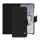 OnePlus 12 leather wallet case - Ebène - Couture ( Noir / Black ) 