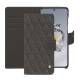 Capa de couro para carteira Oneplus 12 - Anthracite - Couture ( Pantone #41403c ) 