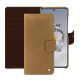 Funda de piel para cartera Oneplus 12 - Sable vintage ( Pantone #9b7340 ) 
