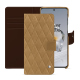 OnePlus 12 真皮钱包保护套 - Sable vintage - Couture ( Pantone #9b7340 ) 