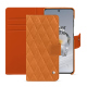 Custodia in pelle Oneplus 12 - Mandarine vintage - Couture ( Pantone #d47231 ) 