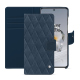 OnePlus 12 leather wallet case - Jean vintage - Couture ( Pantone #2f414f  ) 