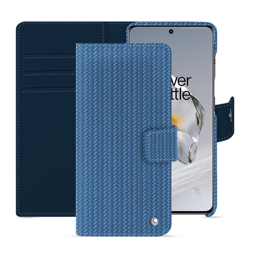 Étui portefeuille OnePlus 12 en cuir de luxe | NoreveAbaca ishia ( Pantone #395775 ) 