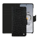 Capa de couro para carteira Oneplus 12 - Autruche nero ( Noir / Black) 