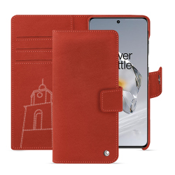 OnePlus 12 leather wallet case - Noir ( Nappa / Black ) 