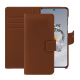 Funda de piel para cartera Oneplus 12 - Marron PU ( Pantone #8B4720 )