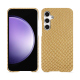 Samsung Galaxy S23 FE leather cover - Serpent sabbia ( Pantone #D2BA92 )
