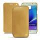 Samsung SM-N920 Galaxy Note 5 leather case - Or Maïa ( Bologna Hi Gloss Metallic - Pantone 871C ) 
