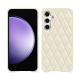 硬质真皮保护套 Samsung Galaxy S23 FE - Blanc - Couture ( Nappa - White ) 