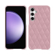 Custodia in pelle Samsung Galaxy S23 FE - Rose - Couture ( Nappa - Pantone #efbae1 ) 