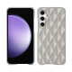 Funda de piel Samsung Galaxy S23 FE - Platinium - Couture ( Pantone 877C ) 
