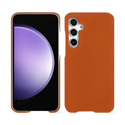 Coques arrière premium pour Samsung Galaxy S23 FE | NoreveOrange vibrant ( Pantone #e36b39 ) 