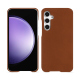 Samsung Galaxy S23 FE leather cover - Marron Veggie ( Pantone #95614d ) 