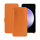 Lederschutzhülle Samsung Galaxy S23 FE - Orange ( Nappa - Pantone #ff9351 ) 